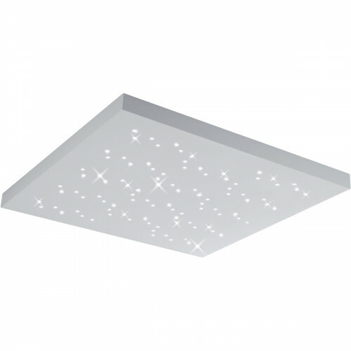 Plafonnier LED - Éclairage de Plafond - Trion Tarza - 36W - Couleur de lumière ajustable - Télécommande - Dimmable - Carré - Mat Blanc - Aluminium