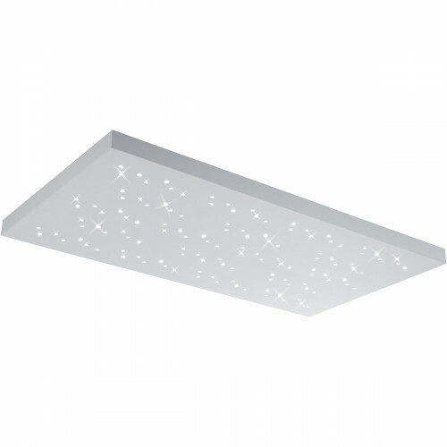 Plafonnier LED - Éclairage de Plafond - Trion Tarza - 48W - Couleur de lumière ajustable - Télécommande - Dimmable - Rectangle - Mat Blanc - Aluminium