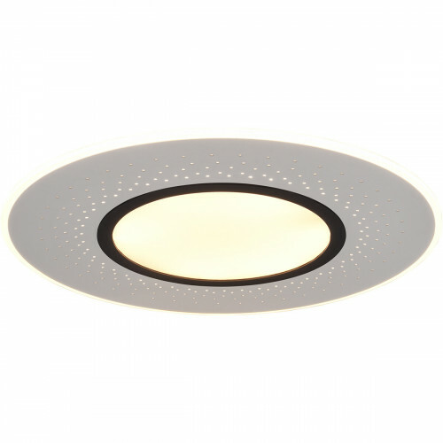 Plafonnier LED - Éclairage de Plafond - Trion Virsa - 70W - Couleur de lumière ajustable - Dimmable - Télécommande - Rond - Mat Nickel - Aluminium