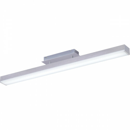 Plafonnier LED WiZ - LED Intelligente - Éclairage de Plafond - Trion Lavar - 20W - Couleur de lumière ajustable - RGBW - Télécommande - Dimmable - Rectangle - Mat Nickel - Aluminium