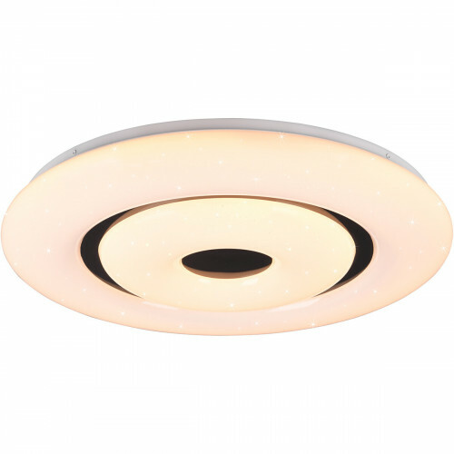 Plafonnier LED WiZ - LED Intelligente - Trion Rinolo - 22W - Couleur de lumière ajustable - LED Intelligente - Dimmable - Mat Blanc - Plastique