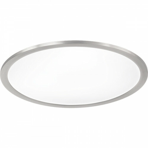 Plafonnier LED WiZ - LED Intelligente - Trion Givon - 20W - Couleur de lumière ajustable - Dimmable - Télécommande - Rond - Mat Nickel - Aluminium