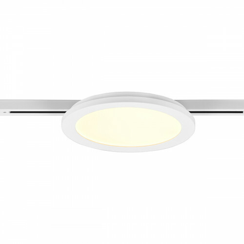 Éclairage sur rail LED - Lampe de Plafond - Éclairage de Plafond - Trion Dual Camy - 2 Phases - 13W - Blanc Chaud 3000K - Dimmable - Rond - Mat Blanc - Plastique