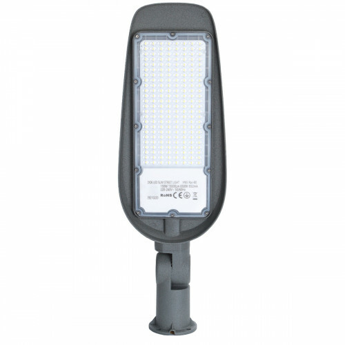 Lampe de rue LED - Éclairage de Rue - Aigi Animo - 150W - Blanc Froid 6500K - Étanche IP65 - Mat Gris - Aluminium