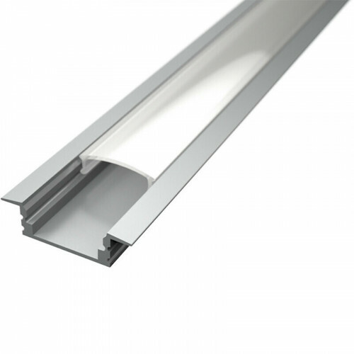 Profil de Bande LED - Delectro Profi - Aluminium - 2 Mètres - 25x7mm - Encastré