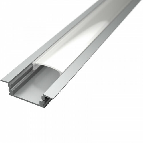 Profil de Bande LED - Delectro Profi - Aluminium - 1 Mètre - 25x7mm - Encastré
