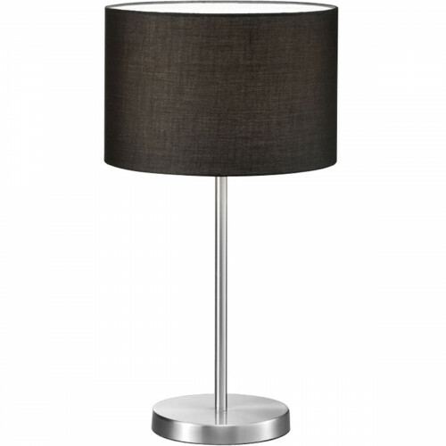 Lampe de Table LED - Éclairage de Table - Trion Hotia - Douille E27 - Rond - Mat Noir - Aluminium
