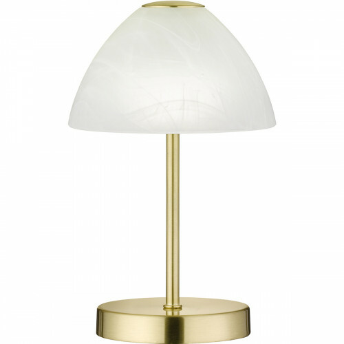 Lampe de Table LED - Éclairage de Table - Trion Quno - 2W - Blanc Chaud 3000K - Rond - Mat Or - Aluminium