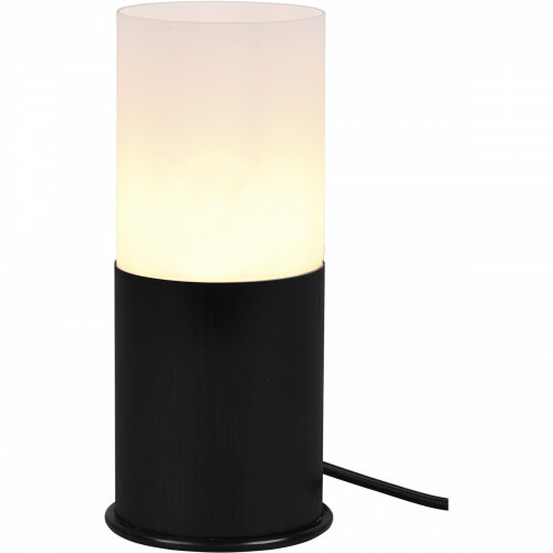 Lampe de Table LED - Éclairage de Table - Trion Roba - Douille E27 - Rond - Mat Noir - Aluminium