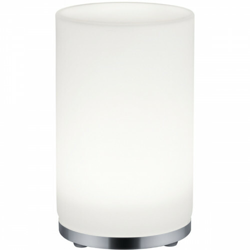 Lampe de Table LED - Éclairage de Table - Trion Zakum - 5W - Blanc Chaud 3000K - Télécommande - Dimmable - Rond - Mat Chrome - Plastique