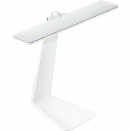 Lampe de bureau LED - Trion Herioly - Dimmable - Rechargeable par USB - Blanc - Aluminium