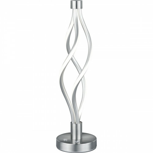 Lampe de Table LED - Trion Lopy - 12W - Couleur de lumière ajustable - 3-lumières - Dimmable - Rond - Mat Nickel - Aluminium
