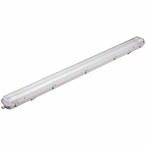 Réglette LED avec Tubes T8 - Pimosta - 120cm Double - 36W - Blanc Froid 6400K - Mat Gris