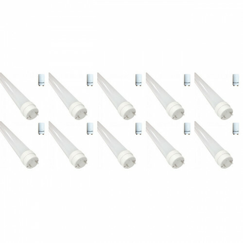 Pack de 10 Tubes LED T8 avec Starter - 120cm 16W - Blanc Froid 6400K