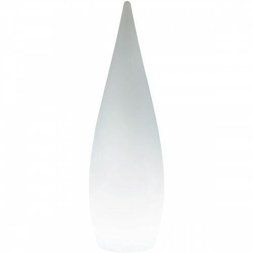 Éclairage de Jardin LED - Lampe de sol - Trion Palina - 4.5W - Blanc Chaud 3000K - RGBW - Dimmable - Ovale - Mat Blanc - Plastique