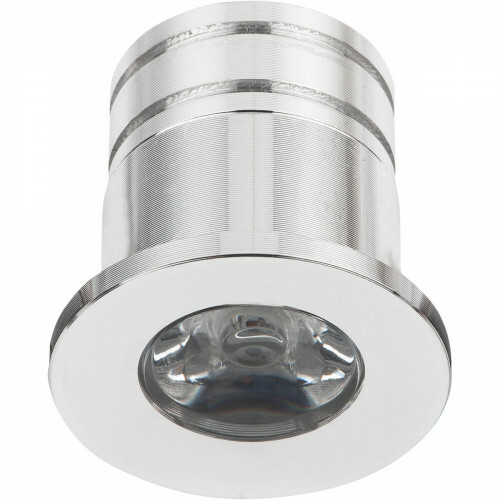 Éclairage de Spot de Véranda LED - 3W - Blanc Neutre 4000K - Encastré - Rond - Mat Argent - Aluminium - Ø31mm