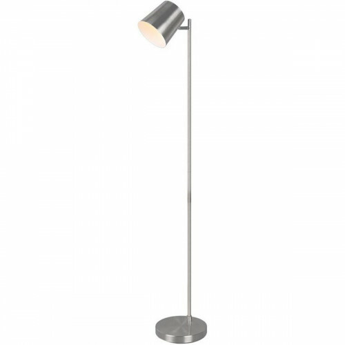 Lampadaire LED - Trion Blade - 4W - Blanc Chaud 3000K - Dimmable - Rond - Mat Nickel - Aluminium