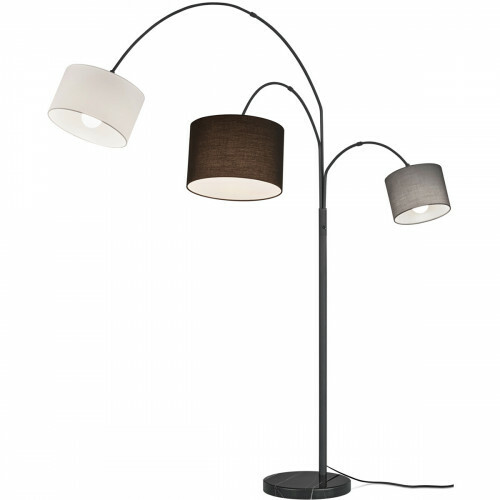 Lampadaire LED - Trion Clara - Douille E27 - Rond - Multicolore - Aluminium