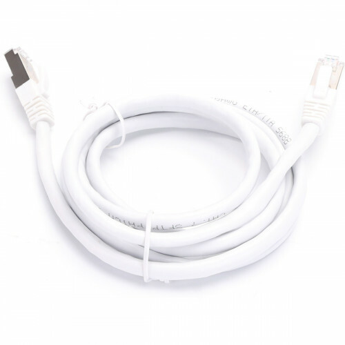Câble Ethernet - Câble Internet - Câble de Raccordement - Aigi Hoxi - Câble UTP Cat7 RJ45 - 1.5 Mètre - Cuivre - Blanc