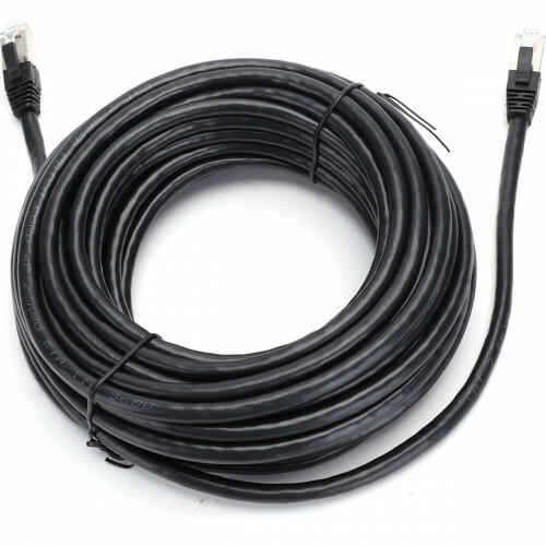 Câble Ethernet - Câble Internet - Câble de Raccordement - Aigi Hoxi - Câble UTP Cat7 RJ45 - 10 Mètres - Cuivre - Noir