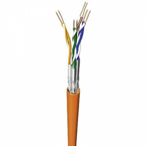 Câble Ethernet - Priso Cata - Boîte UTP Cat7 - 100 Mètres - Âme Rigide - Cuivre - Orange