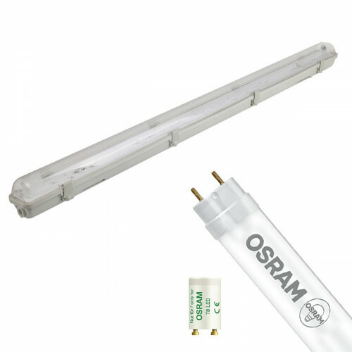 Réglette LED avec Tube T8 - OSRAM SubstiTUBE Value EM 865 - Aigi Hari - 120cm Simple - 16.2W - Blanc Froid 6500K
