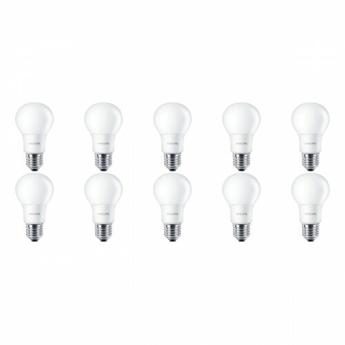 PHILIPS - Pack de 10 Lampes LED - CorePro LEDbulb 827 A60 - Douille E27 - 5.5W - Blanc Chaud 2700K | Remplace 40W