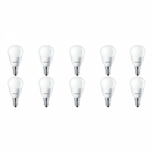 PHILIPS - Pack de 10 Lampes LED - CorePro Lustre 827 P45 FR - Douille E14 - 5.5W - Blanc Chaud 2700K | Remplace 40W