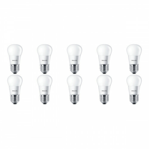 PHILIPS - Pack de 10 Lampes LED - CorePro Lustre 827 P45 FR - Douille E27 - 5.5W - Blanc Chaud 2700K | Remplace 40W