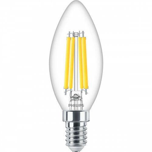 PHILIPS - Ampoule LED E14 - MASTER Value LEDcandle E14 Filament Clair 3.4W 470lm - 927 Très Blanc Chaud 2700K - Meilleure Rendu de Couleur - Dimmable | Remplace 40W