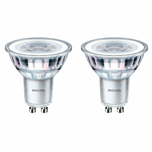 PHILIPS - Spot LED - Set de 2 Pièces - Classic 827 36D - Douille GU10 - 4.6W - Blanc Chaud 2700K | Remplace 50W