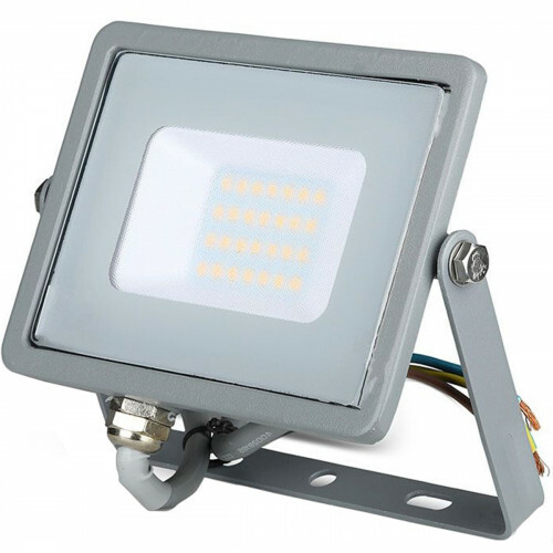 Projecteur LED 20 Watt - Viron Dana - Blanc Neutre 4000K - Mat Gris - Aluminium - LEDs SAMSUNG