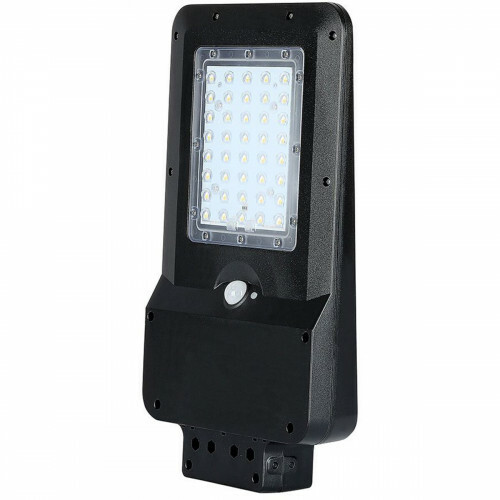 LED Lampadaire Solaire - Viron Sonni - Énergie solaire - 15W - Blanc Neutre 4000K - Étanche IP65 - Mat Noir - Plastique - LEDs SAMSUNG