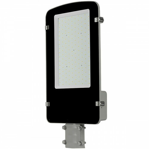 Lampe de rue LED - Éclairage de Rue - Viron Anno - 100W - Blanc Froid 6400K - Étanche IP65 - Mat Noir - Aluminium - LEDs SAMSUNG