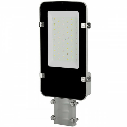 Lampe de rue LED - Viron Anno - 30W - Blanc Froid 6400K - Étanche IP65 - Mat Noir - Aluminium - LEDs SAMSUNG