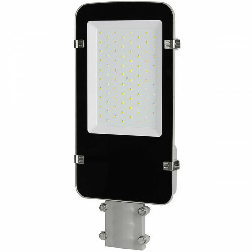 Lampe de rue LED - Éclairage de Rue - Viron Anno - 50W - Blanc Neutre 4000K - Étanche IP65 - Mat Noir - Aluminium - LEDs SAMSUNG