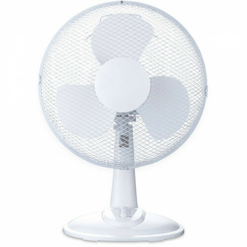 Ventilateur - Aigi Lyno - 30W - Ventilateur de Table - Debout - Rond - Mat Blanc - Plastique