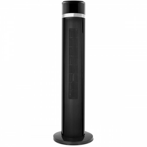 Ventilateur - Aigi Islo - 35W - Ventilateur de Table - Debout - Rond - Mat Noir - Plastique