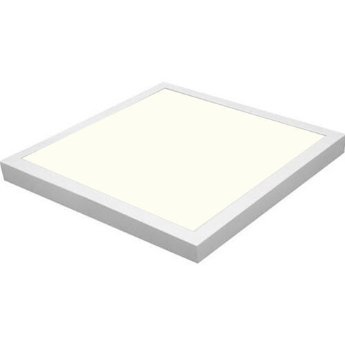 Panneau LED - 40x40 Blanc Neutre 4200K - 32W Montage en Surface Carré - Mat Blanc - Sans Scintillement