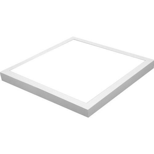 Panneau LED - 50x50 Blanc Froid 6000K - 40W Montage en Surface Carré - Mat Blanc - Sans Scintillement