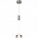 LED Hanglamp - Hangverlichting - Trion Franco - 7.2W - 1-lichts - Warm Wit 3000K - Rond - Mat Nikkel - Aluminium