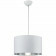LED Hanglamp - Hangverlichting - Trion Hostons - E27 Fitting - Rond - Mat Wit - Textiel