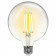 LED Lamp - Smart LED - Aigi Rixona - Bulb G125 - 6W - E27 Fitting - Slimme LED - Wifi LED + Bluetooth - Aanpasbare Kleur - Transparant Helder - Glas