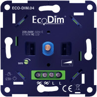 EcoDim - Variateur LED - ECO-DIM.04 - Variation de Phase en Aval RC - Encastré - Bouton Simple - 0-150W