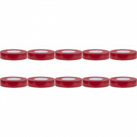 Pack de 10 rubans isolants - Yurga - Rouge - 20mmx20m