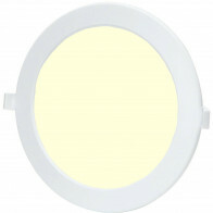 Downlight LED - LED Intelligente - LED Wifi - Aigi Zumba - 18W - Blanc Chaud 3000K - Rond Encastré - Mat Blanc - Aluminium - Ø220mm