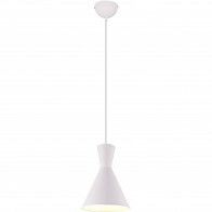 Suspension LED - Trion Ewomi - Douille E27 - 1-lumière - Rond - Mat Blanc - Aluminium - Ø20cm