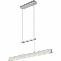 Suspension LED - Trion Parola Up and Down - 31W - Blanc Chaud 3000K - Dimmable - Rectangle - Mat Gris - Aluminium