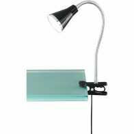 Lampe à Pince LED - Trion Arora - 3W - Blanc Chaud 3000K - Noir Brillant - Plastique