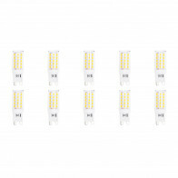 Pack de 10 Lampes LED - Aigi - Douille G9 - 3W - Blanc Chaud 3000K | Remplace 32W